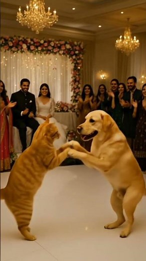 Cat and Dog Dance Together… Cutest Performance Ever! ❤️