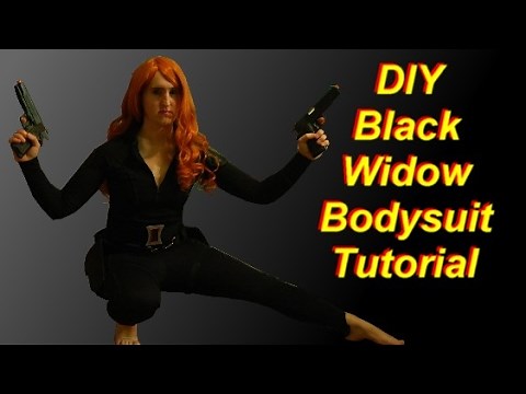 How to Make a Black Widow Costume Part 1: Bodysuit