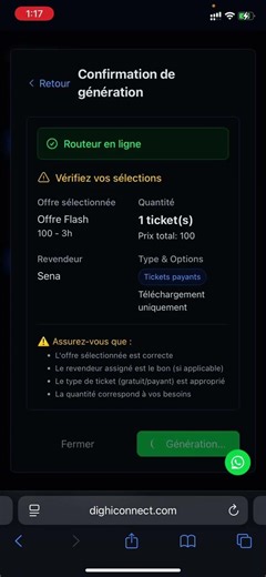 Générer les tickets wifi avec un téléphone portable #smartphone #mikrotik #wifizone #ticketswifi