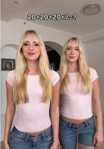 Who is prettier me or my twin sister? #67 #nataliereynolds #twins #sisters #fyp