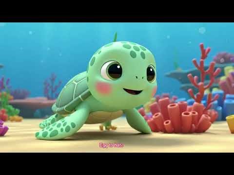 🐢 Turtle Life Cycle Song | Learn Turtle Life Cycle for Kids | Fun EDM Kids Song