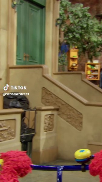 The training wheels are on . . . here comes Elmo! 😂🚲 #Elmo #SesameStreet #POV #FurryFriendsForever #DayInMyLife