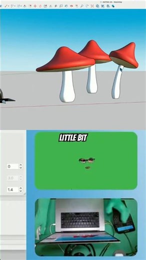 REQUEST✅ 3D Model Mushrooms #sketchup #3d