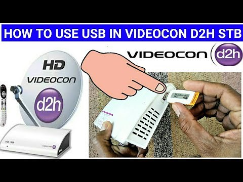 HOW to Use USB Port In Videocon D2H, DISHTV, Airtel DTH, SUN DIRECT & BIGTV STB