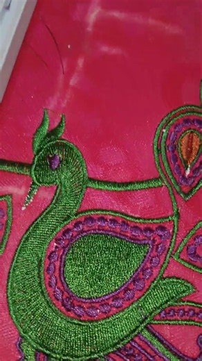 new trending peacock design computer embroidery work design