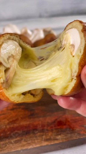 Delicious Cheesy Stuffed Deep Fried Mushrooms Recipe