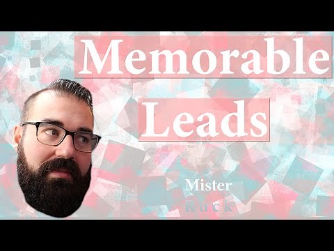 Personal Narrative Session 6 - Writing Memorable Leads - 6th Grade