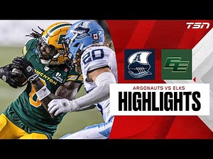 CFL Week 11: Toronto Argonauts vs. Edmonton Elks | FULL HIGHLIGHTS