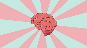 Download animation of a human brain with a rotating background for free