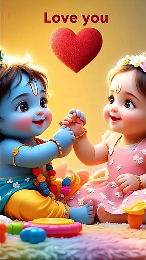 "Adorable Baby Radha Krishna | Daily Bhakti & Kids Devotional Video"