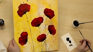 Easy Acrylic Flowers | How-to Paint Flowers