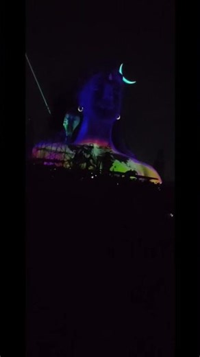 load Shiva adiyogi Laser light show