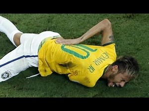 Neymar out of World Cup 2014 ! fractures vertebrae Horror Foul | WM-Aus: Wirbelbruch bei Neymar |