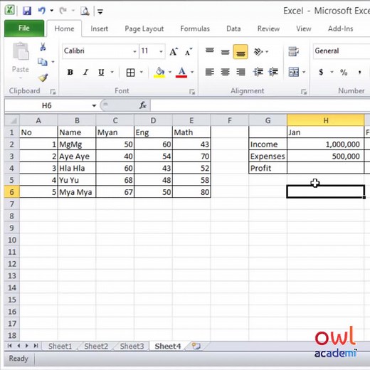 #microsoft #excel #table #computer #learn #password #myanmar