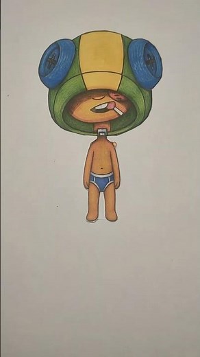 Sprunki OC Leon Brawl Stars 🤩 Step by step Making from ? #sprunki #leonbrawlstars #brawlstars #diy