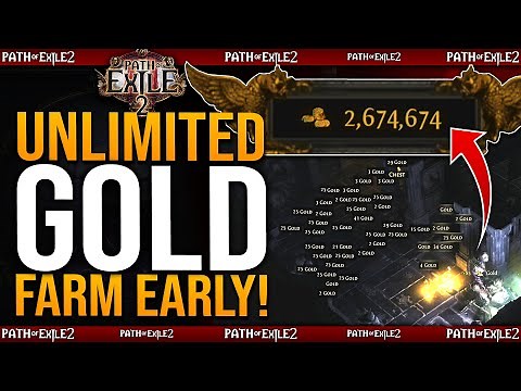 Path Of Exile 2 - UNLIMITED GOLD FARM EARLY - How To Get Gold EASY / Early Game Best Gold Farm Guide