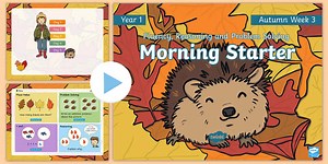 Year 1 Maths Autumn Morning Starter PowerPoint 3