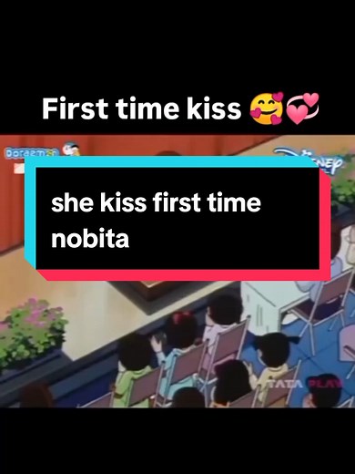 First Time Kiss Between Nobita and Shizuka