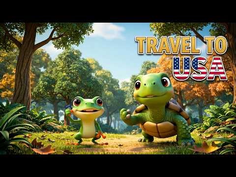 OMG! Tiny Toons Lost in USA Highway? | Jungle Friends Adventure | Cartoon for Kids,USA Travel Story