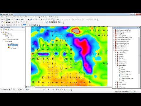 Spline interpolation in ArcGIS