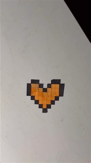 Part 96 | pixel art tutorial 🧡 #pixelart #art #artscraft #artandcraft #cute #tutorial #heart