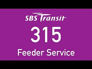 SBS Transit Feeder Bus Service 315 Hyperlapse
