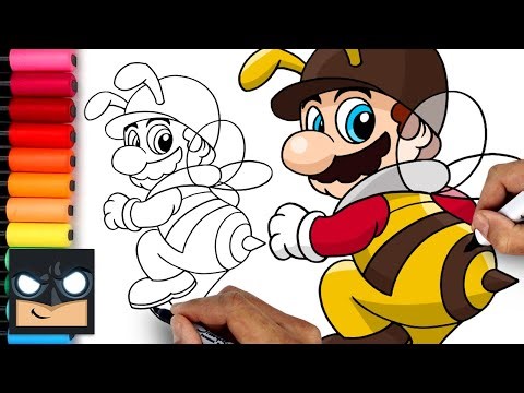 How To Draw Bee Mario | Super Mario