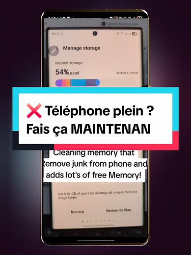 ❌ Téléphone plein ? Fais ça MAINTENANT#pourtoi #MobileLab | Phone