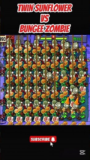 *TWIN SUNFLOWER VS BUNGEE ZOMBIE*#shorts #short #pvz #youtubeshorts #shortvideo #pvzfusion #gaming
