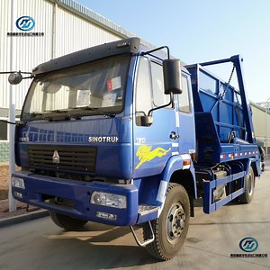 [Hot Item] Sinotruk New Diesel 6 Wheelers Waste Sanitation Collector Swing Arm Garbage Truck