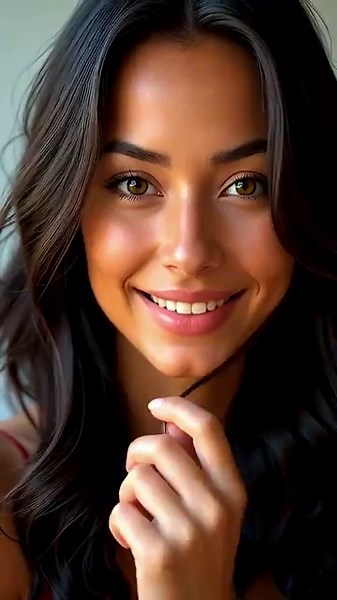 Latina Beauty Smile | Flirty Look & Captivating Charm