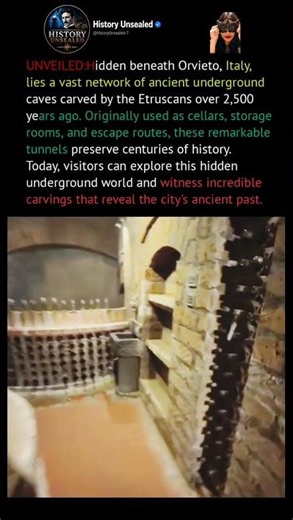 Italy's Hidden Underground World Was Sealed Away! 🇮🇹 #history