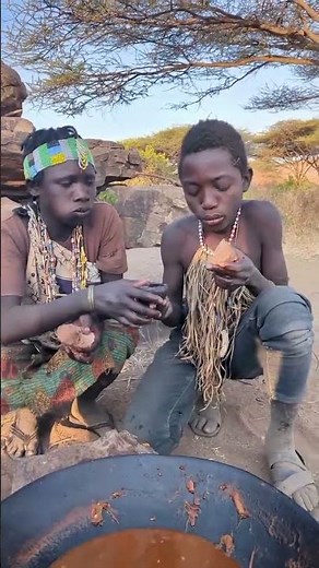 African Tribal Food | Traditional Bush Cooking & Eating in the Wild #africanfood #africa