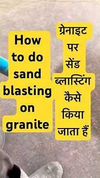 How to do sand blasting on granite marble flooring design,