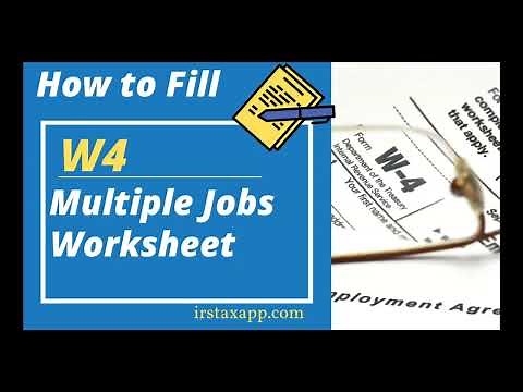 How to fill w4 multiple worksheet?