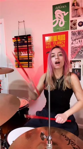 Jade Moon on Instagram: "A few of you suggested I play this song to test out the new mic! One of my favs off breach… along with all the others - Song: Garbage- Twenty one pilots @twentyonepilots @tylerrjoseph @joshuadun #drumcover #twentyonepilots #joshdun #twentyonepilotscover #breach"