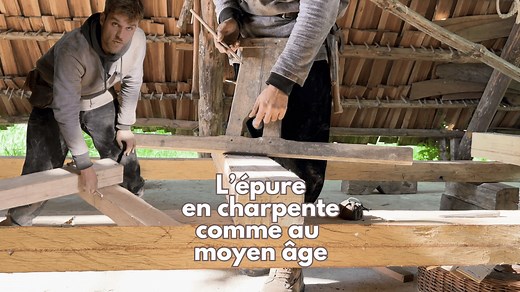 Comprendre la technique de l'épure en charpente comme au moyen âge, avec François du château de Guédelon | L'ArchiPelle