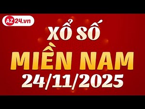 Xổ số miền Nam ngày 24 tháng 11 - XSMN - SXMN - KQXSMN - Kết quả Xổ số kiến thiết miền Nam thứ 2