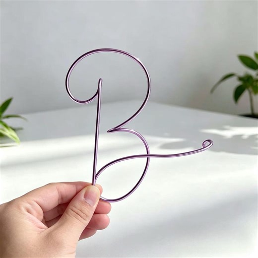 Wire Letter Sign, 15 Colors, Freestanding Metal Initial Available in Gold, Silver, Black, Red, Custom Wire Art - Etsy