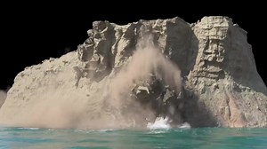 43K views · 351 reactions | Junior Artist Kieron Lee demonstrated an impressive 3D simulation of a rocky cliff collapsing into water made using Houdini. More info and tutorials: https://80.lv/articles/junior-artist-presents-a-realistic-3d-simulation-of-a-collapsing-cliff/ | 80 Level | Facebook