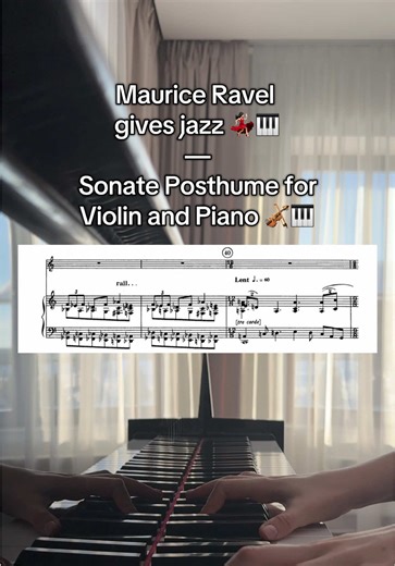 Maurice Ravel's Jazz-Inspired Sonata for Violin and Piano