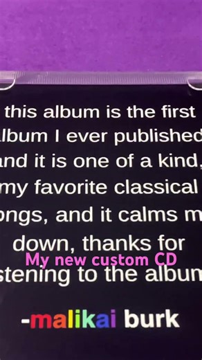 I just bought my new custom CD￼
