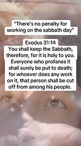 20K views · 125 reactions | There was a penalty under the Old Testament for not observing the sabbath day to keep it holy. That command is not for us. #Christian #Jesus #God #Bible #Christianity | Jacob Thornton | Facebook