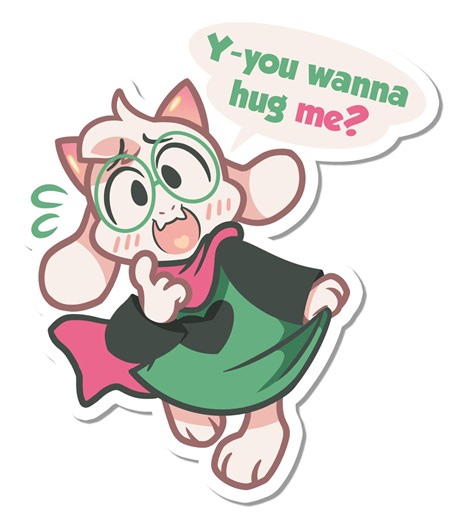 Fluffy Boy Sticker - Etsy