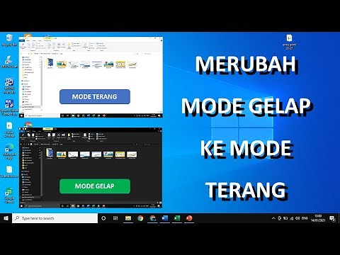 cara merubah mode terang ke gelap pada laptop dan PC