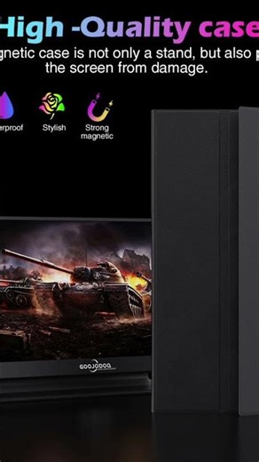 GOOJODOQ Portable Monitor for Laptop Extender Stand Speaker Ps4 Phone PC Android Switch Macbook HDMI