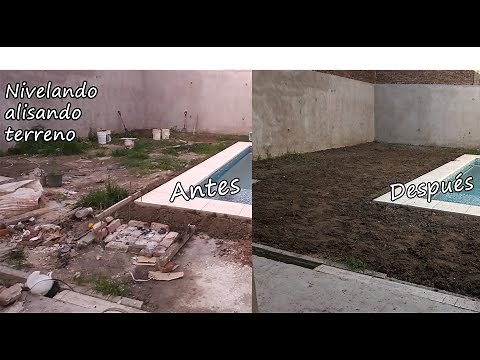 Como nivelar terreno / Como alisar jardin