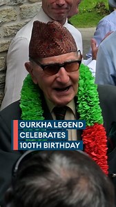 💯hundred years young!🥳 One of the most decorated British officers in the history of the Brigade of Gurkhas has celebrated his 100th birthday. Gurkha legend Lt Col (Ret'd) J P Cross was surrounded by veterans and friends from his 40 years of service🤩👏 🎂 #Gurkha #Legend #BritshArmy #Birthday #Army #OneHundred #Gurkhas #BrigadeofGurkhas #Celebration #happybirthday #ForcesNews #Forces #Military #MilitaryNews | Forces News