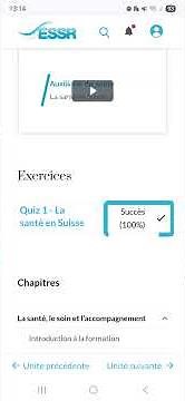 Présentation de l'espace étudiant (mobile)