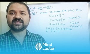 Mind Luster - Learn Elimination of left recursion Removal of Ambiguity in Grammar CFG TOC Compiler Design